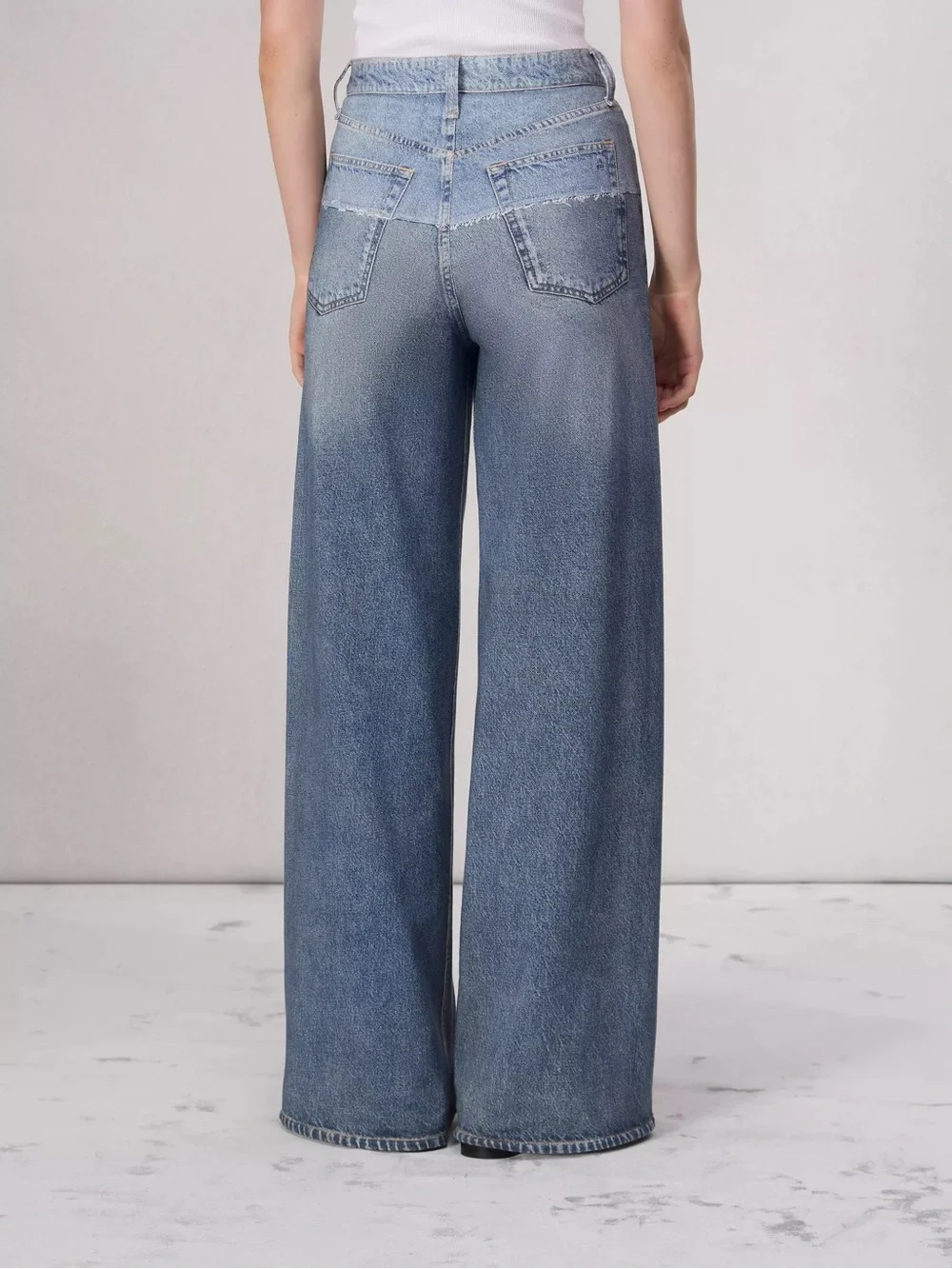 NWT Rag & Bone Miramar Sofie Wide Leg High Waist Terry Cloth Sweats Jeans 31